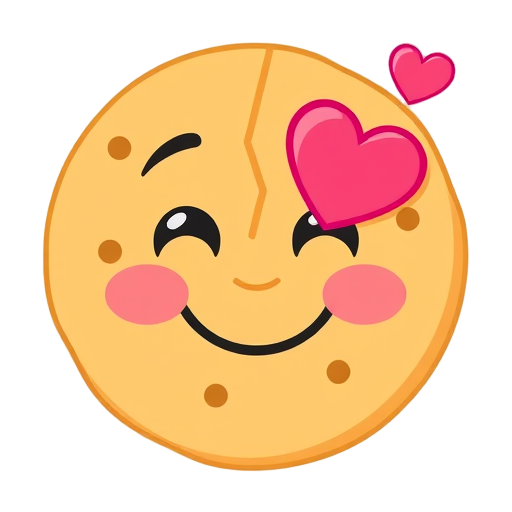 "happy face" "broken cookie" "heart symbol" "thought bubble" "calm person"