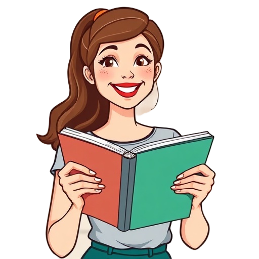 "woman holding cookbook" "smiling" "kitchen background"