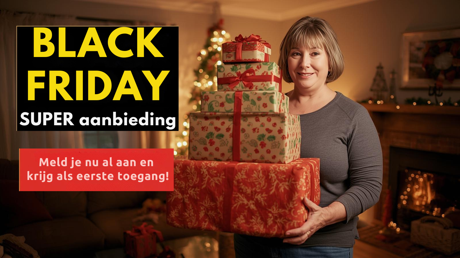 BLACK FRIDAY SUPER aanbieding Meld je nu al aan en krijg als eerste toegang!