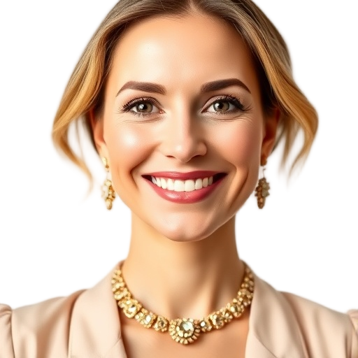 A person smiling to the camera with a white background looking like