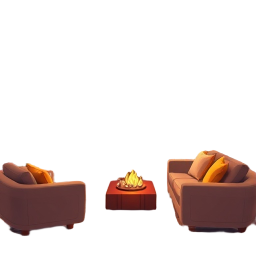 "Alpine resort" "lounge evening" "gold accents"