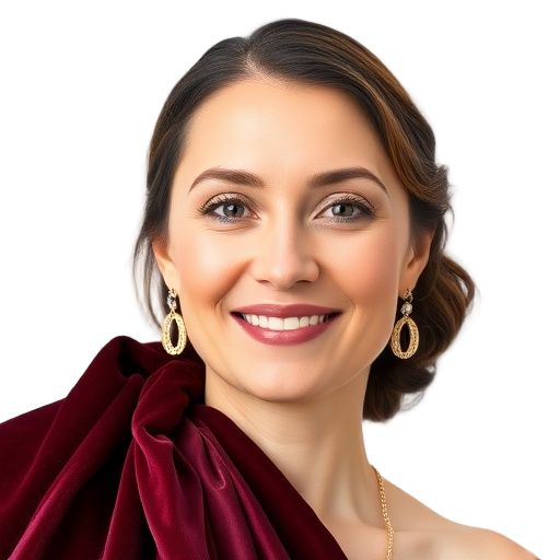 A person smiling to the camera with a white background looking like