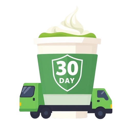"matcha cup" "shipping truck" "30 day shield"