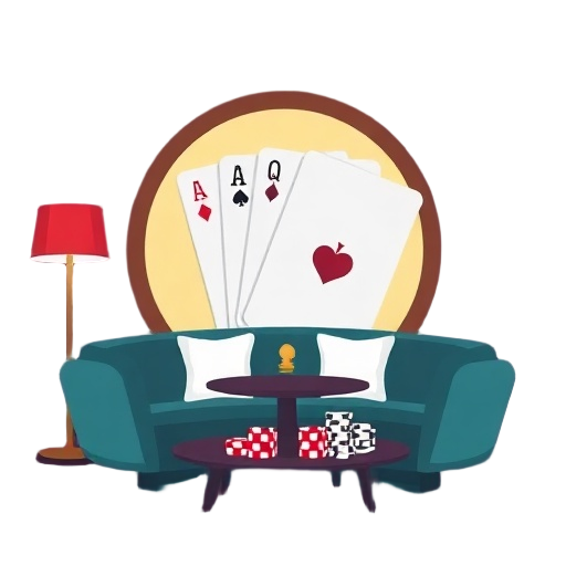 Carefully describe an image in great detail that needs to be generate, use quotes to split visual things. "suite" "casino" "service"