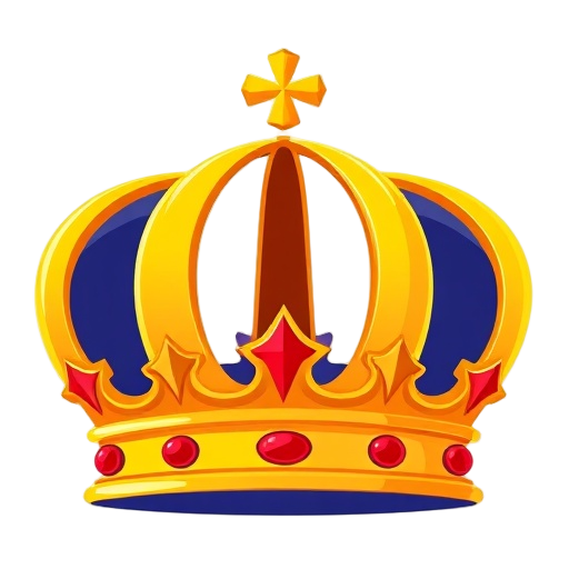 "gold casino crown"