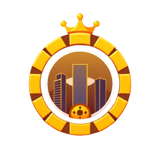 "gold crown" "casino chip" "hotel skyline"