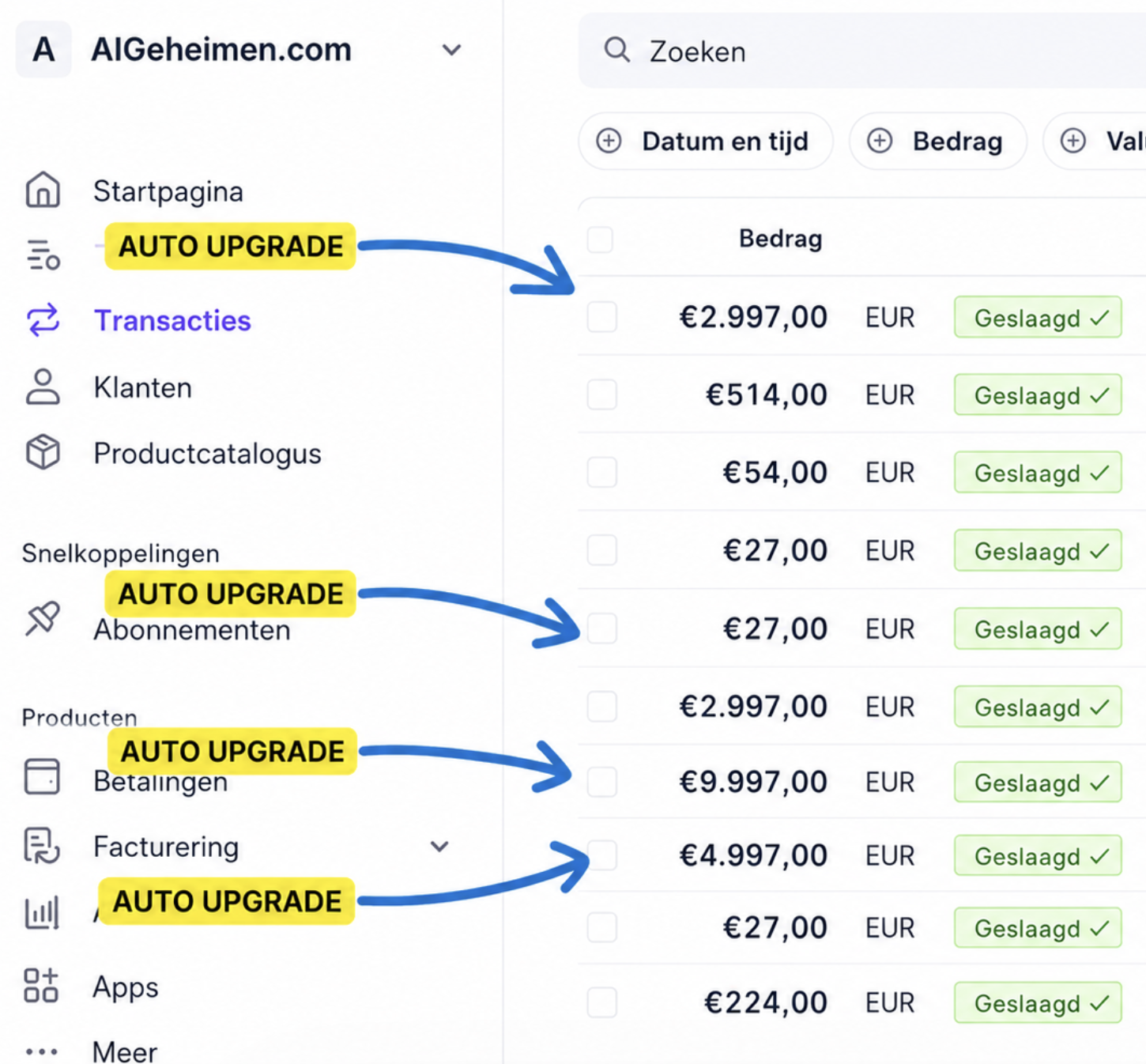 AIG Systeem overzicht