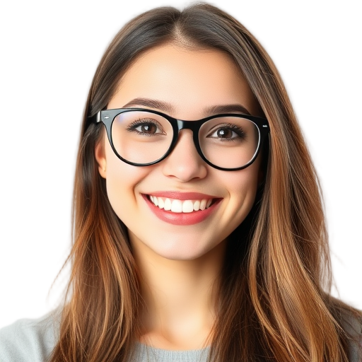 Een persoon met een glimlach en een witte achtergrond.