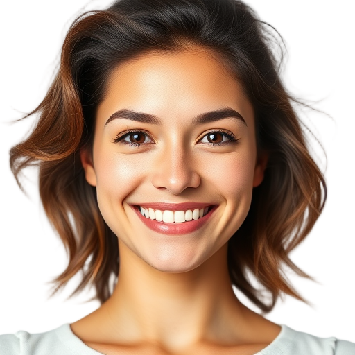 Een lachende persoon met een witte achtergrond.