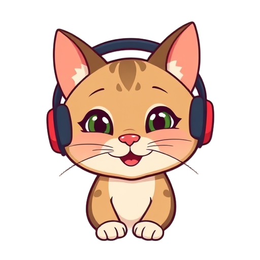 "cat headphones" "playful design" "cute ears" "soft padding" "smiling cat" "bold colors"