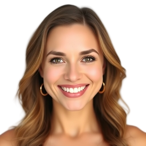 A person smiling to the camera with a white background looking like