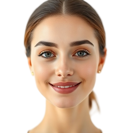 A person smiling to the camera with a white background looking like