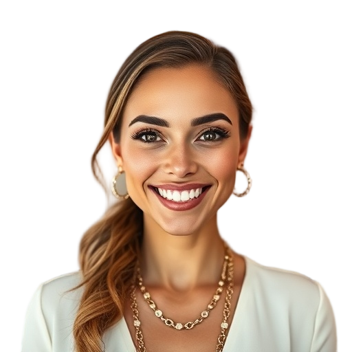 A person smiling to the camera with a white background looking like