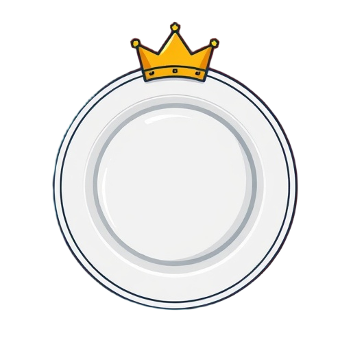 "crown" "plate" "star" Carefully describe an image in great detail that needs to be generate, use quotes to split visual things.