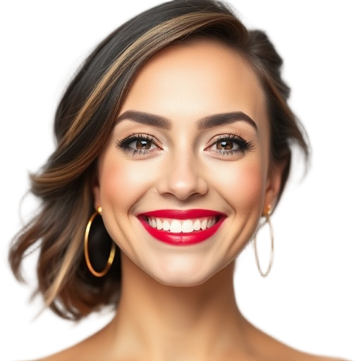 A person smiling to the camera with a white background looking like