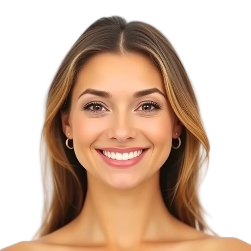 A person smiling to the camera with a white background looking like