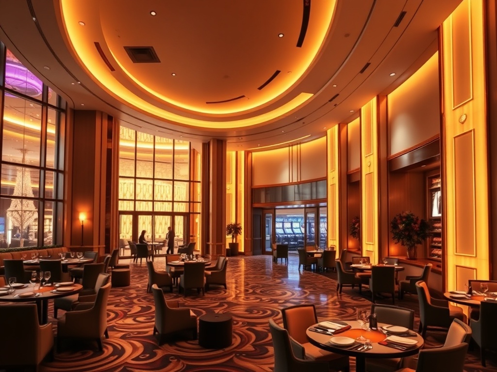 "Luxury casino hotel ambiance