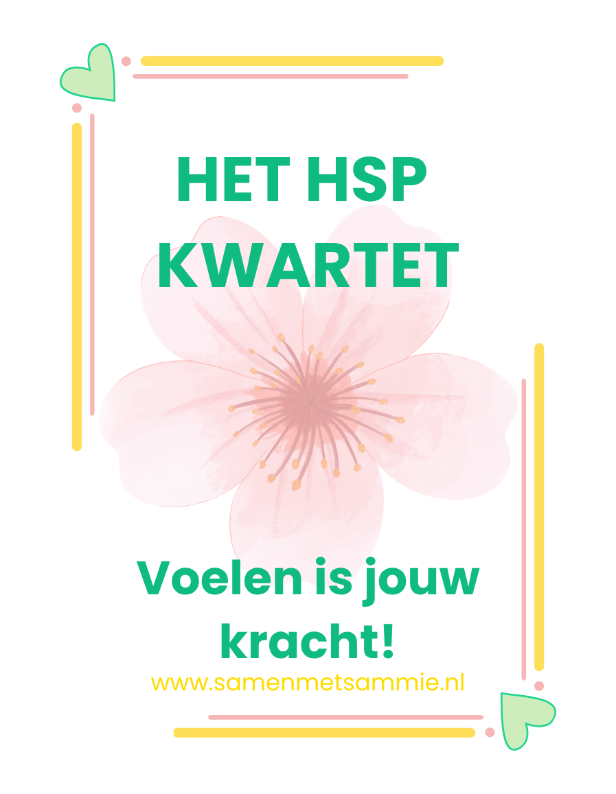 achterkant kaart van Het HSP Kwartet