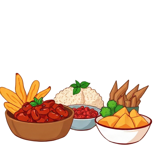 Carefully describe an image in great detail that needs to be generate, use quotes to split visual things. You MAY only use up to 3 words. " "keto meal variety" "speedy recipes" "flavorful"