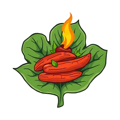 Carefully describe an image in great detail that needs to be generate "keto leaf" "fast meal" "variety plate" "flavor flames"