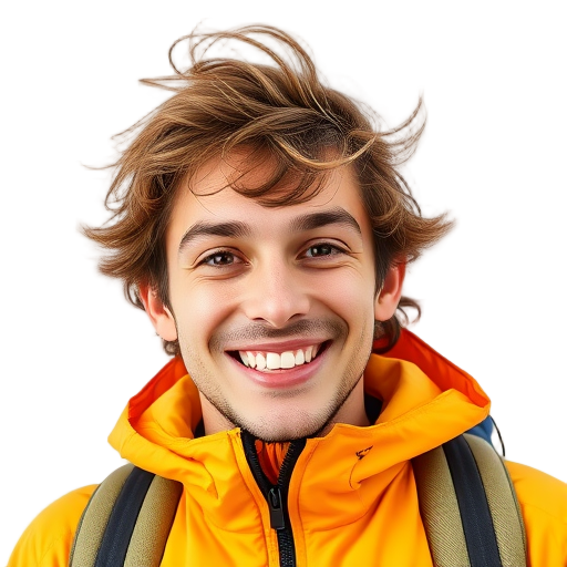 Een persoon met een glimlach en een witte achtergrond.