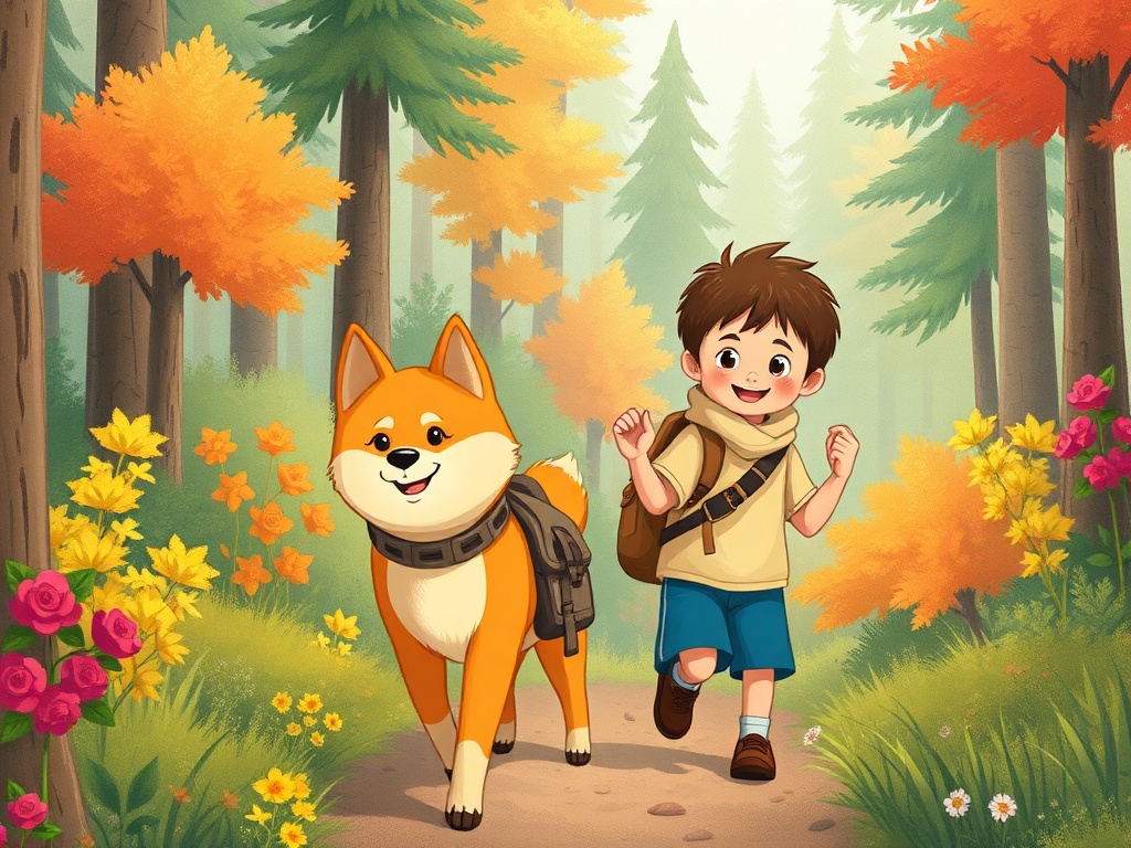 “A warm storybook scene