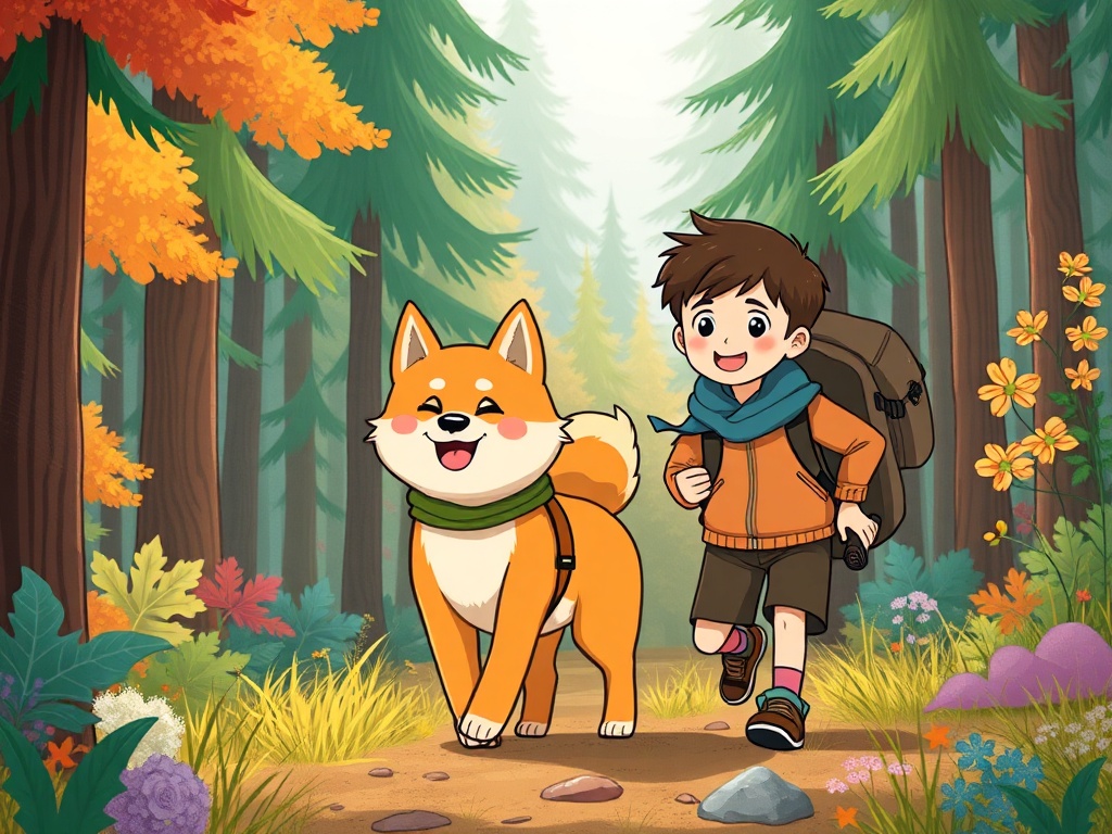 “A warm storybook scene