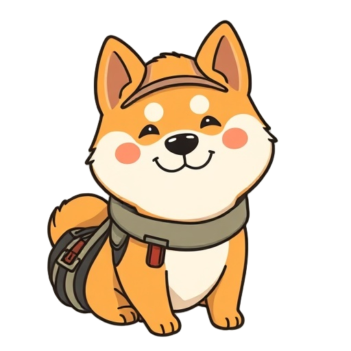 "shiba dog" "human friend" "adventure map"
