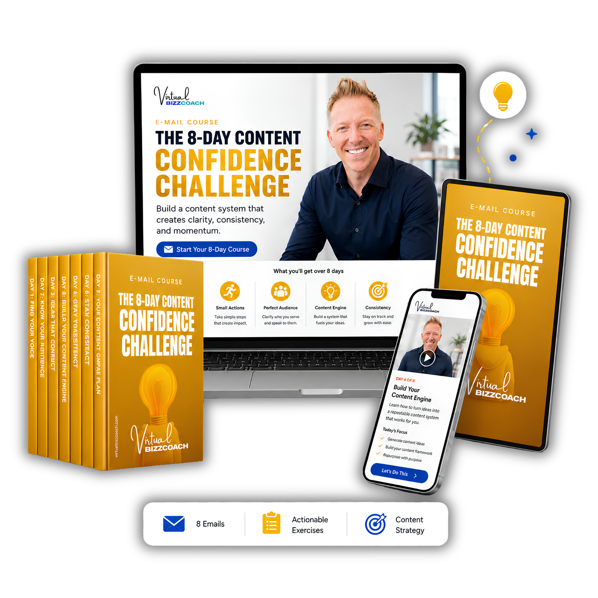 Mini-Course - The 8-Day Content Confidence Challenge - Virtual BIZZCOACH