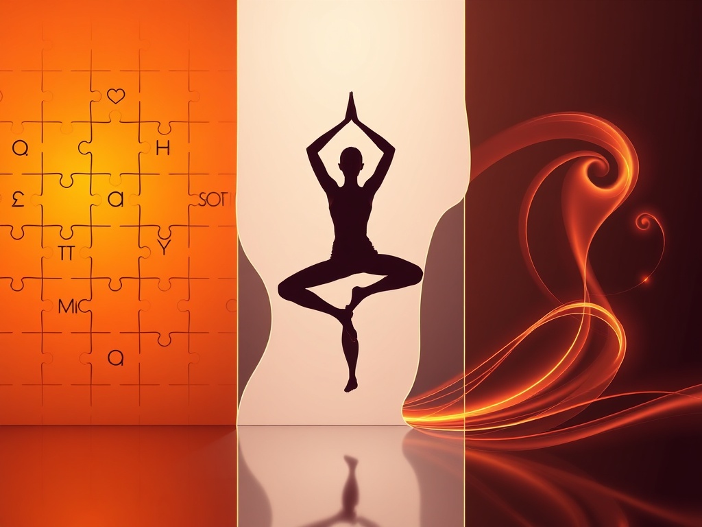 Split into three glowing panels