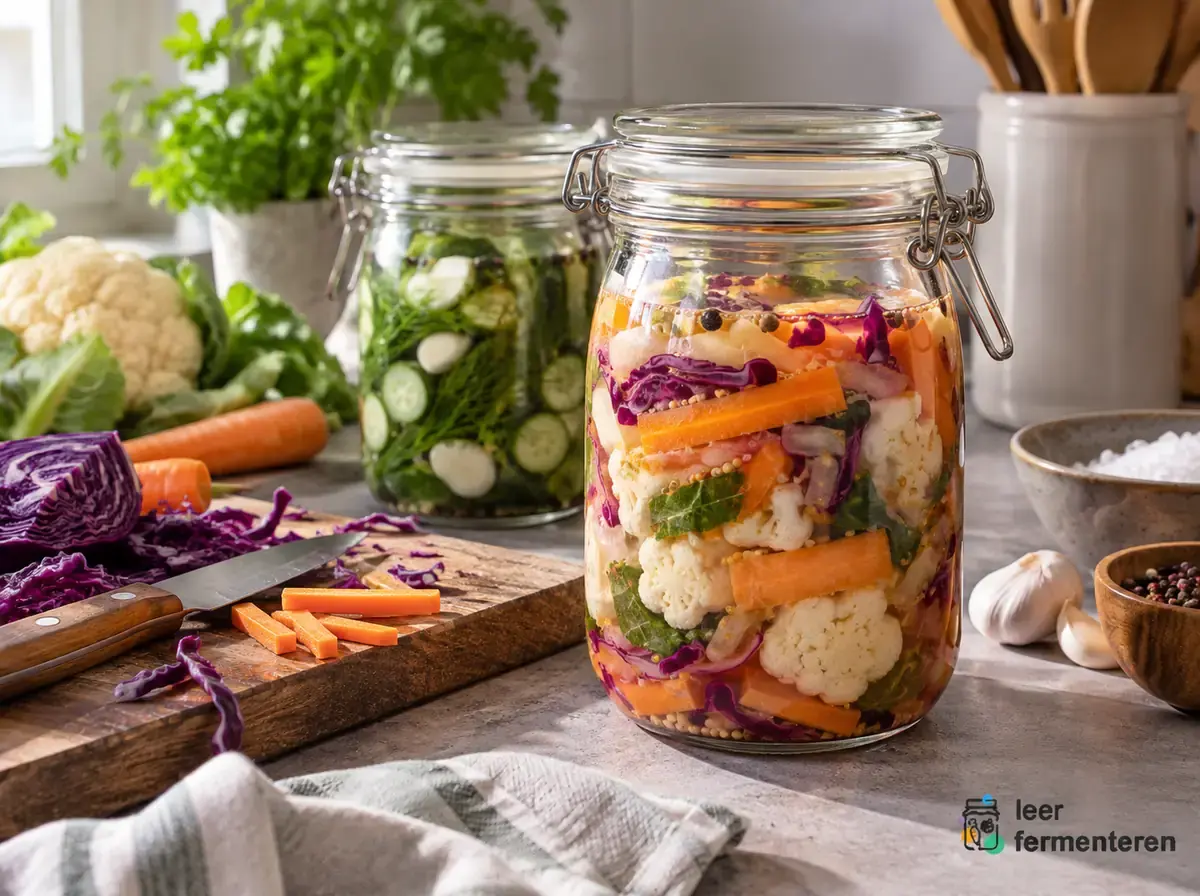 Potten gefermenteerde groente