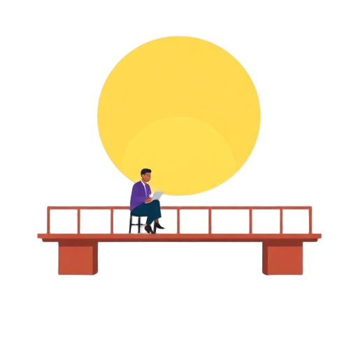 Carefully describe an image in great detail that needs to be generate, use quotes to split visual things. " "Therapy phases" "Bridge" "Advisor"