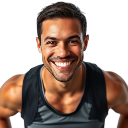 Een glimlachende persoon met een witte achtergrond.