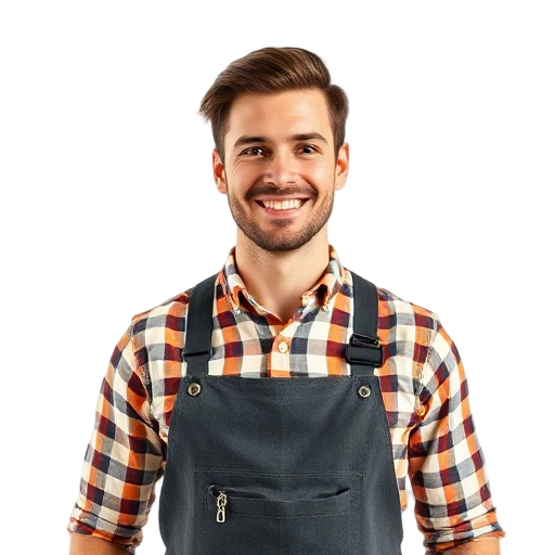 A person smiling to the camera with a white background looking like