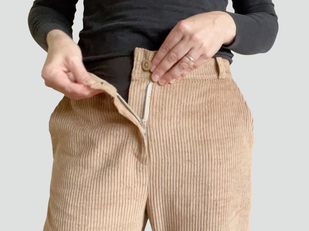 Naai zelf een broek met zakken en een rits