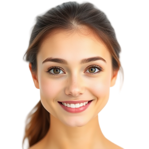 A person smiling to the camera with a white background looking like