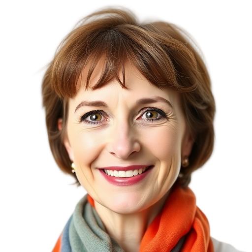 Een glimlachende persoon met een witte achtergrond.