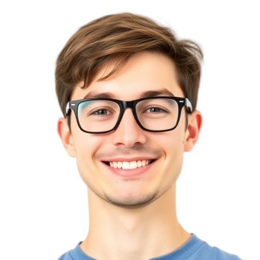 Een persoon glimlachend naar de camera met een witte achtergrond.