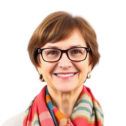 Een persoon die glimlacht met een witte achtergrond.