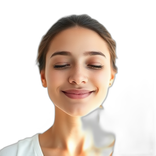 Een persoon glimlachend naar de camera met een witte achtergrond.