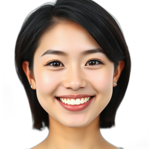 Een persoon die glimlacht naar de camera.