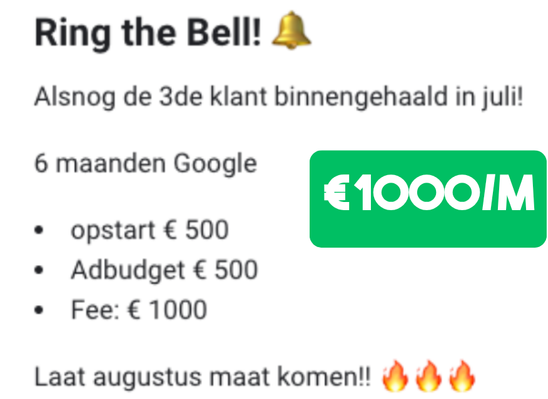 Ring the Bell moment