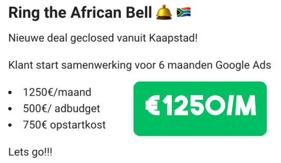 Ring the Bell moment