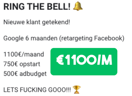 Ring the Bell moment