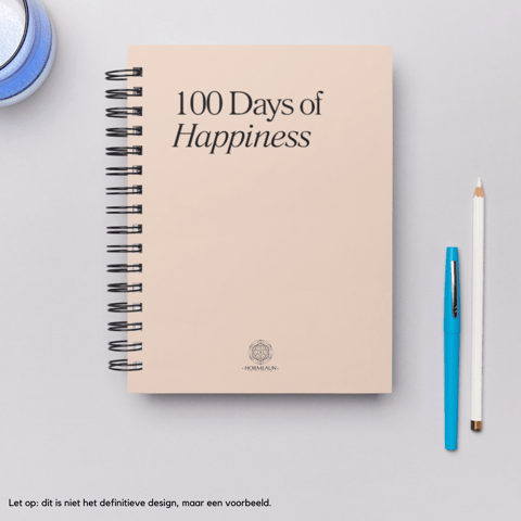 100 Days of Happiness - Notebook | Easy checkout | Hormeaun