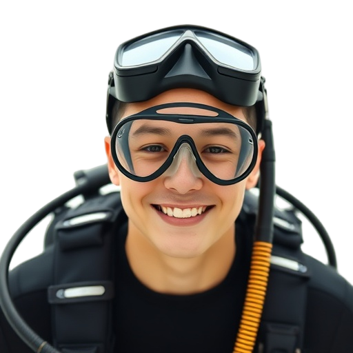 A person smiling to the camera with a white background looking like