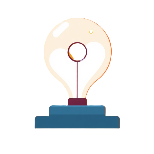 Een abstracte lamp op een sokkel.