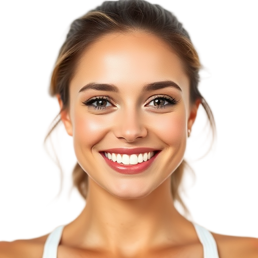 Een persoon die glimlacht naar de camera met een witte achtergrond.