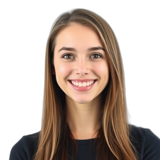 Een glimlachende persoon met een witte achtergrond.