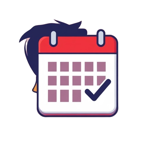 "person silhouette" "calendar page" "checkmark"